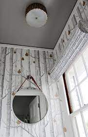 Check spelling or type a new query. Water Closet With Gray Painted Ceiling And Gold Bamboo Flush Mount Light Transitional Bathr Flushmount Ceiling Light Ceiling Lights Farrow And Ball Worsted