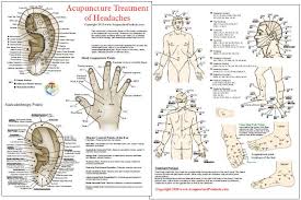 acupuncture acupressure treatment of headaches chart