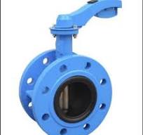 Lever Operator Soft Seat Double Flange Type Concentric Butterfly Valve