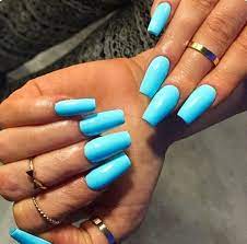 Pin By Tracy Dean On Nail Blue Acrylic Nails Blue Nails Fun Nails