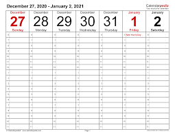 Print monthly printable november 2021 weekly calendar and other schedule templates for free. Weekly Calendars 2021 For Word 12 Free Printable Templates
