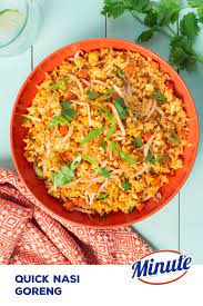 Quick Nasi Goreng With Jasmine Rice Minute Rice Recipe Recipes Nasi Goreng Chicken Lunch