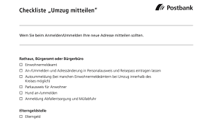Das ummelden ist mitunter der wichtigste behördergang. Umzug Planen Checkliste Ratgeber Und Tipps Postbank