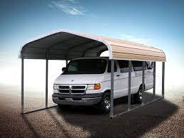 A 12×12 metal carport is the perfect size for sheltering a single vehicle. 12x21 One Car Carport Regular Roof Carport1