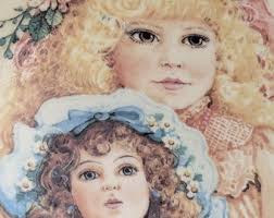 Vintage 1989 the Hamilton Collection Presents Cathy (holding Bebe Bru Doll)  From the Dear to My Heart Plate Collection Signed Jan Hagara.