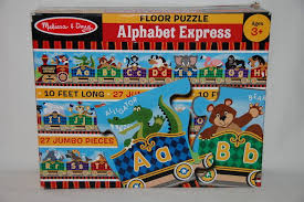 Climb aboard the alphabet express with 26 zany animals for letter and puzzle fun! Melissa Doug Alphabet Express Floor Puzzle Train 10 Long 4420 Floor Puzzle Melissa And Doug Alphabet