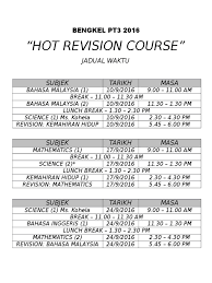 Berikut infosentral sediakan ruangan pengemaskinian maklumat berhubung dengan keputusan pt3 2020 yang merangkumi bila tarikh keputusan diumumkan serta kaedah untuk membuat semakan dan. Bengkel Pt3 2016