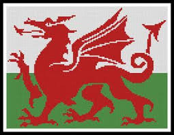 The world's most famous artworks, images and photos are now counted cross stitch charts. Welsh Flag Cross Stitch Pattern