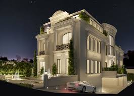 Complete house design with sheets revit design: Luxury Villa Architecture Design Doha Qatar Classic House Design Modern House Design Luxury Modern Homes