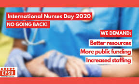 Thank a nurse kicking off with national nurses day thursday, national nurses week goes through may 12, when health care pioneer florence nightingale was born. International Nurses Day 2020 Epsu