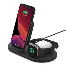 They detect when they're inserted and removed from your ears. 3 In 1 Wireless Charger For Iphone Apple Watch Airpods Belkin