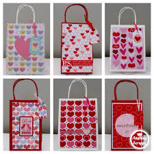 Our huge collection of personalized valentine's day gifts for girls will have her smiling from ear to ear! Valentine S Day Gift Bags Anything Scrappy Designs