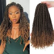 Leave ends loose for a bit of playfulness. Amazon Com Passion Twist Hair Crochet Braids 18 Inches Pre Twisted Passion Twist Crochet Hair 6 Packs 120roots Pre Looped Water Wave Crochet Braids Synthetic Hair Extensions Brown T27 Beauty