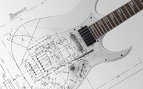Black And White Electric Guitar Drawing Guitar Wallpaper Ibanez White Electric Guitar Blueprint Electric Guitar Guitar Guitar Design