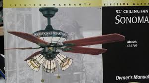 The sleek housing complements many different decors while functioning quietly in whatever setting it is installed. Solved The Motor Is For The 52 Ceiling Fan Sonoma Models Fixya
