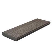 Environmentally friend & available in five colors at the deck store. Trex Transcend Composite Decking Island Mist 2 Square Edge Decking Board Poulin Lumber