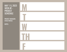 Here is a selection of complimentary online calendars with different motifs and in various styles. Beige Weekly Calendar Schedule Template