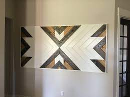 Chevron Wall Art Made From V Groove Wood Wall Art Diy Wood Sign Art Wood Art Design