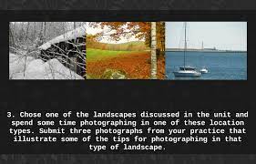 Unit 8 Photography Assignment By Gwen Hitchcock Photography Assignments Photography Landscape Photographers