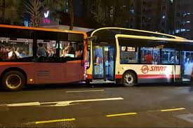 Scdf/facebook) in a separate post on facebook, bukit batok member of parliament murali pillai said there was a collision at the bus interchange between two buses. 11 Passengers Injured After Collision Between Sbs Transit Bus And Smrt Bus In Rochor Singapore News Top Stories