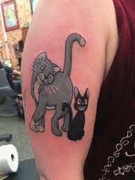Meow Cartoon Cat Tattoo Cartoon Cat Tattoo Cat Tattoo Tattoos
