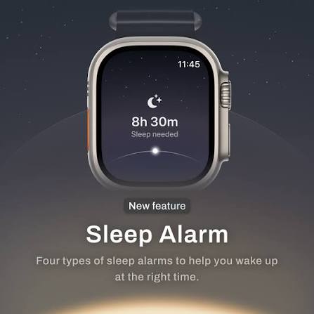 Wake up feeling good! ☀️ Say goodbye to morning grogginess with our smart alarms. There are four types of alarms: 1. Sleep Needed Alarm: Wakes you once you've reached your sleep goal