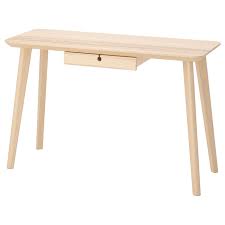 Lisabo Desk Ash Veneer 46 1 2x17 3 4 Ikea Ikea New Homes Wood Slats