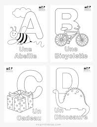 An overview of about 100 online coloring pages. French Alphabet Coloring Pages Mr Printables