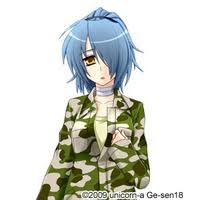 He has long, blue hair and gold eyes. Yellow Eye Color Blue Hair Color To Neck Hair Length Adult Apparent Age No Animal Ears Anime Characters Database