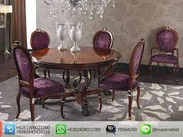 French Style Dining Table And Chair Ndumndum Mejamakan Mahoni Ukir French Style Finishing Coklat Natural We Send I Furniture Luxury Furniture Dining Chairs