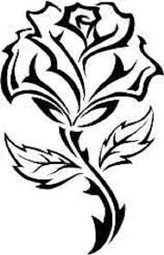 Rose Vinyl Decal For Cars Laptops Sticker Mirrors Etc Etsy In 2020 Tribal Rose Black Rose Tattoos Heart Flower Tattoo