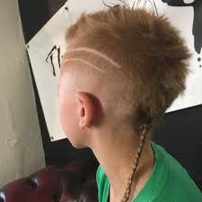 Boy With Short Hair And Long Braided Rattail Boys Haircuts Rat Tail Haircut Boy Hairstyles
