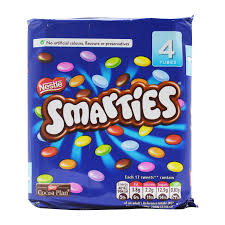 We have all of your favorite candies including original smarties rolls, smarties candy necklaces, smarties mega double lollipops, and so much more. Original Nestle English Smarties 4 Pack Imported From The Uk England Amazon Com Grocery Gourmet Food