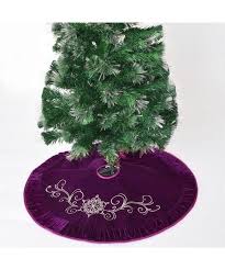 50 Purple Velvet Embroidered With Pleat Velvet Border Luxurious Fashionable Tree Skirt Xmas Tree Decoration Merry Christmas Supplies Christmas Decoration Cd1 Xmas Tree Decorations Holiday Party Decorations Burlap Christmas Tree