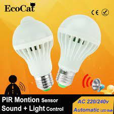 pir motion sensor led lampy 5 w 220 v zarowka led 7 w 9 w 12 w auto inteligentny led motion sensor pir podczerwieni ci motion sensor lights light bulb led bulb