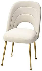 Amazon Com Mexiya Accent Chair Modern Beige Side Chair Easy Clean Velvet Upholstered Dining Ch In 2020 Upholstered Dining Chairs Modern Dining Chairs Black Side Chair