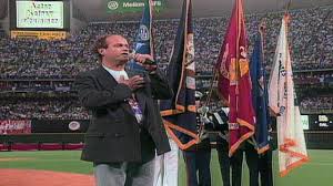 This was the first national anthem demonstration at an mlb game since 2017. 1996 Asg Kelsey Grammer Performs National Anthem Youtube