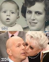 Bruce Willis and his mother...
