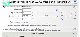 this calculator will help you decide between a roth or