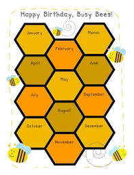 3d birthday chart for classroom. Bee Birthday Chart Worksheets Teaching Resources Tpt