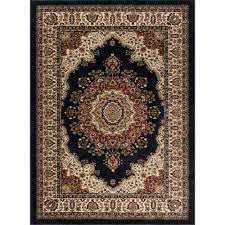 Check spelling or type a new query. Tayse Rugs Sensation Black 9 Ft X 12 Ft Traditional Area Rug Sns4703 9x12 The Home Depot