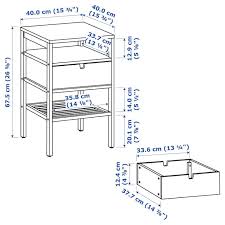 Nordkisa Bamboo Bedside Table Width 40 Cm Ikea In 2020 Nightstand Bedside Table Ikea