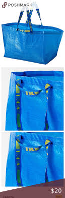 Bundle 6 Nwt Ikea Frakta Blue Open Storage Bags Bag Storage Clothes Design Womens Tote Bags