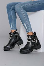 Bottines santiags or effet croco. Bottines Cloutees Effet Croco Noires Cinelle Paris