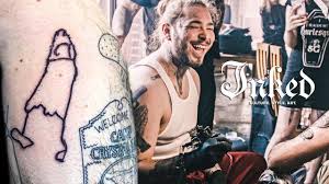 The rapper recently had the words 'always' and 'tired' tattooed under his right and left eye post malone has gone into further detail on the motivation behind his prominent face tattoos. Post Malone Post Malone S Tattoos Genius