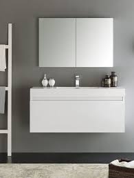 66 double bathroom vanity set. Fresca Senza 48 Mezzo Single Wall Mounted Modern Bathroom Vanity Set With Mirror Wayfair Modern Bathroom Vanity Bathroom Vanity Trendy Bathroom
