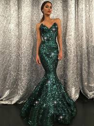 Dark Green Prom Dress Mermaid Sparkly Modest Long Prom Dresses Evening Dress Amy861 Glitter Prom Dresses Prom Dresses Sleeveless Sparkly Prom Dresses