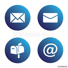 Place your cursor where you want to insert the symbol and click. Vector Icon Set Simple Blue Mail Icons Envelopes Mailbox Mail Symbol Stock Vector Adobe Stock