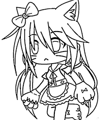 Starting off this collection is bex who is from gacha city d in the game. Cat Girl With A Thick Long Hair Coloring Pages Gacha Life Coloring Pages Coloring Pages For Kids And Adults
