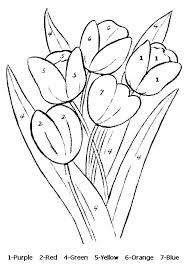 When you hear the tulips, surely the first thing that comes to our heads is none other than the netherlands. Color By Number Coloring Pages Flower Coloring Pages Coloring Pages Tulip Colors